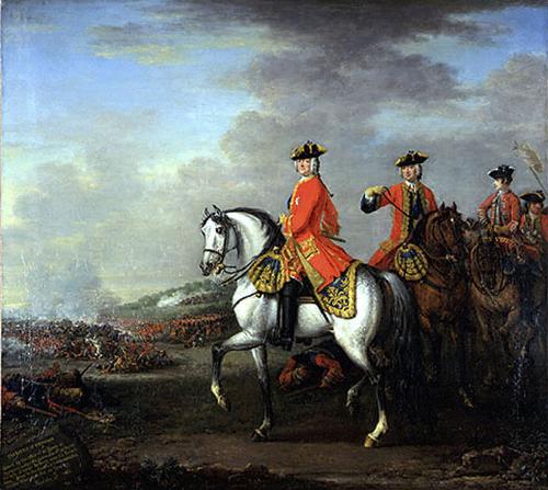 John Wootton George II at Dettingen oil painting image